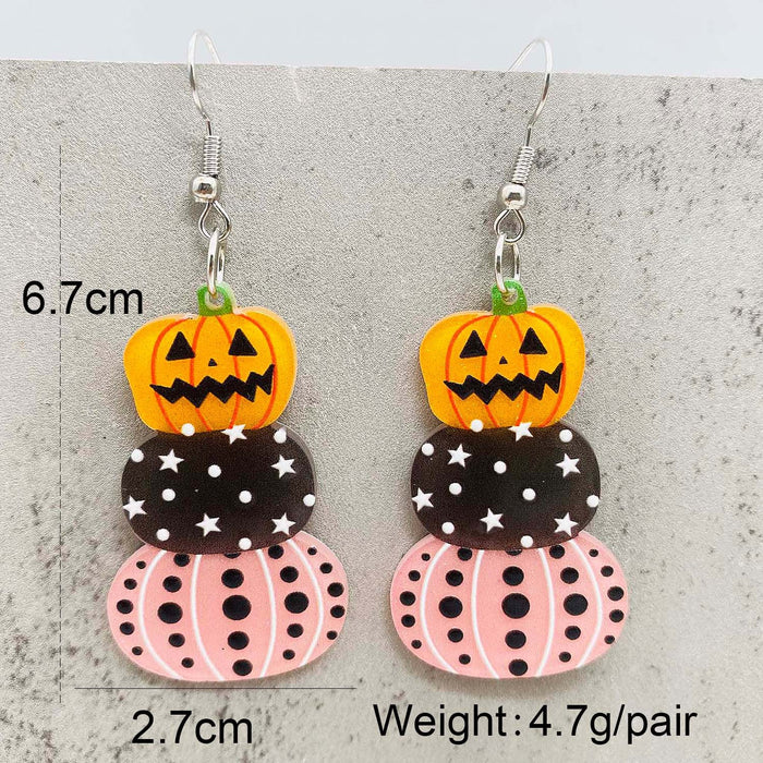 Wholesale  Earrings Cat Ghost Pumpkin Strawberry Eyeball Acrylic Earrings  Gift