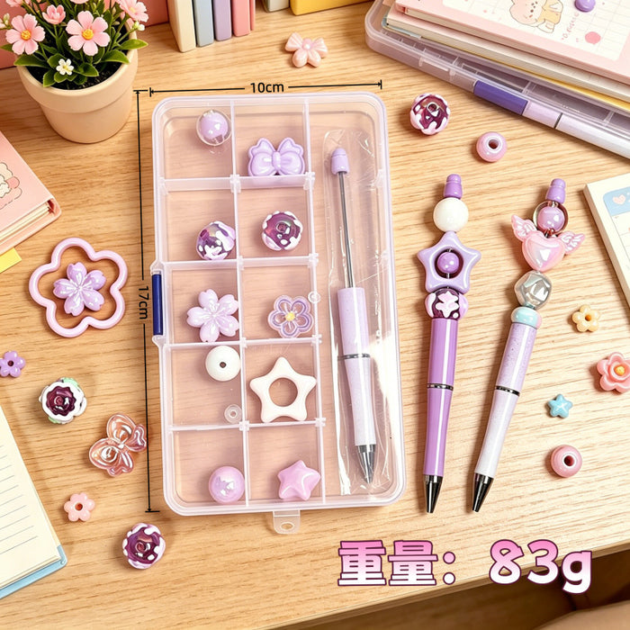 Wholesale Cute Cartoon DIY Pen Plastic Ballpoint for Students Graduation Gift