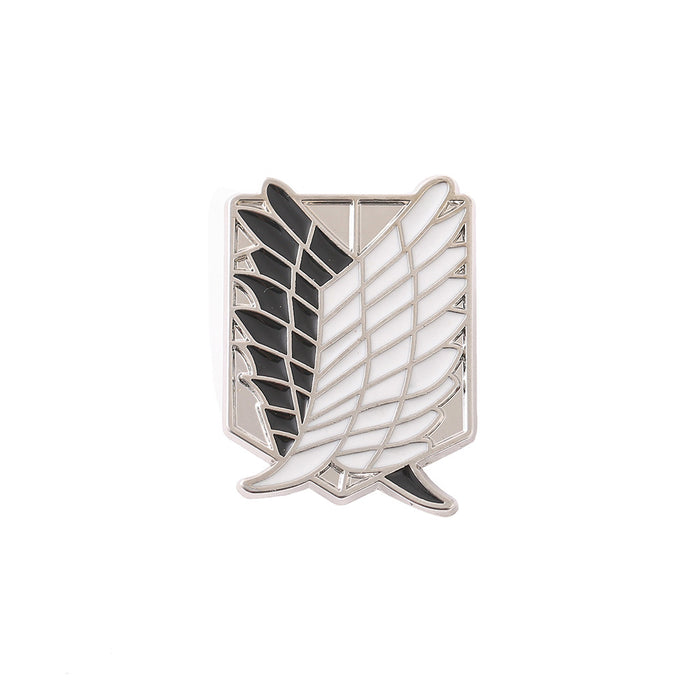 Wholesale Anime Wings Of Freedom Metal Brooch Pin Electroplated Finish Jewelry Accessory For Resale