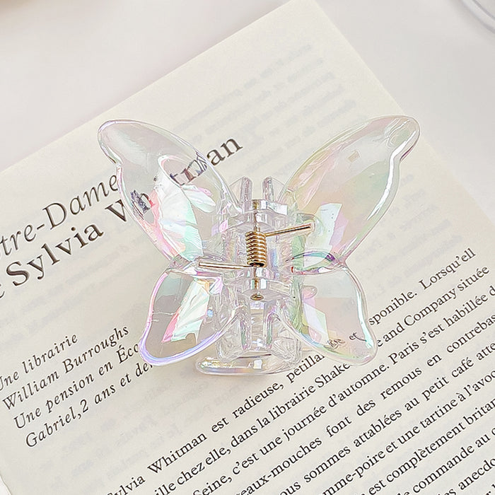 Wholesale Stylish Pearlescent Mermaid Large Hair Claw Clip Plastic Grip