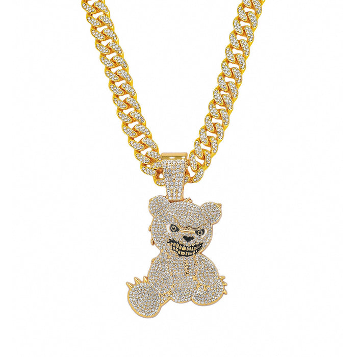 Wholesale Hip-Hop Full Diamond Cuban Chain Necklace