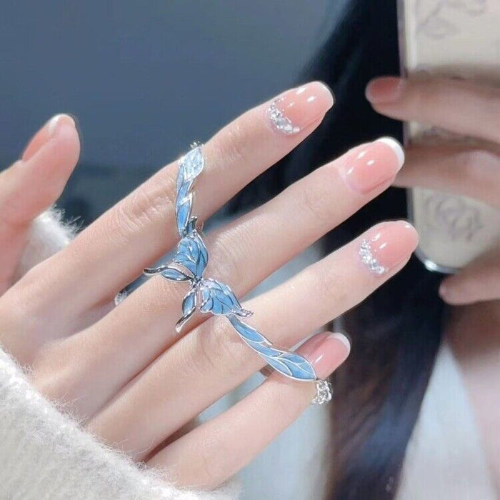 Wholesale Butterfly bracelet, light luxury, niche, exquisite, high-end, pull-out chain bracelet, personalized accessory