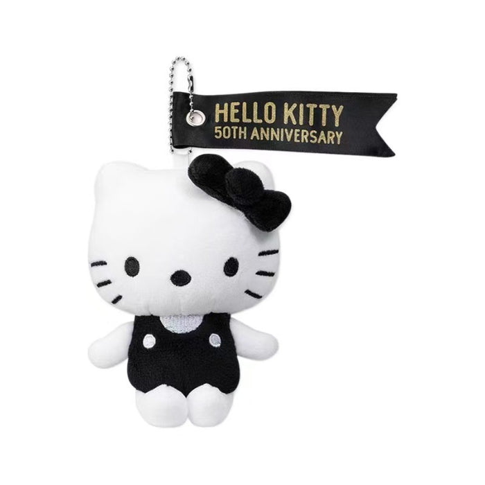 Wholesale Cute Cartoon Black and White Pure Black Cat Plush Doll Pendant Keychain Bag Pendant