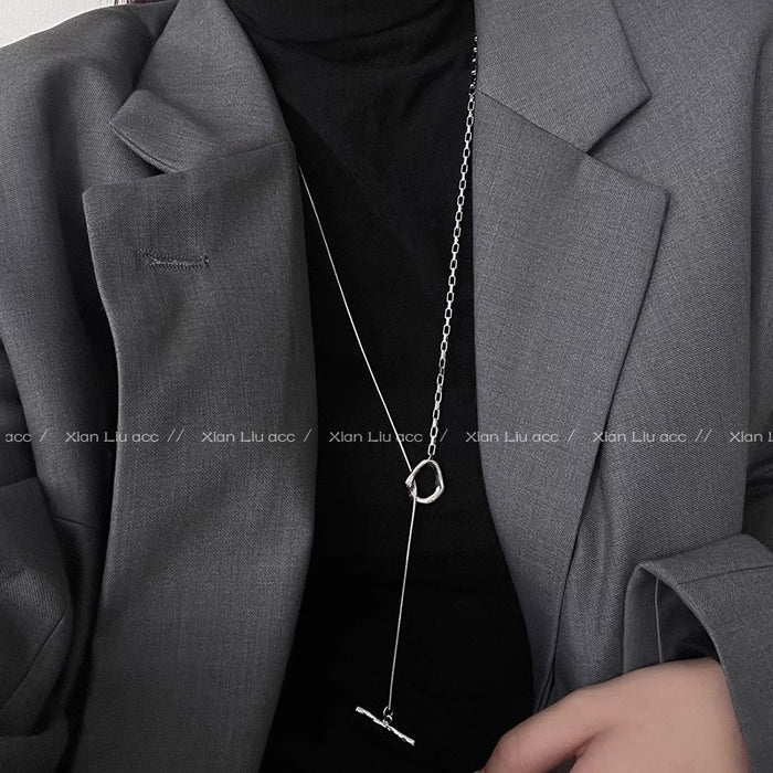 Wholesale New clavicle chain, light luxury and niche sweater chain