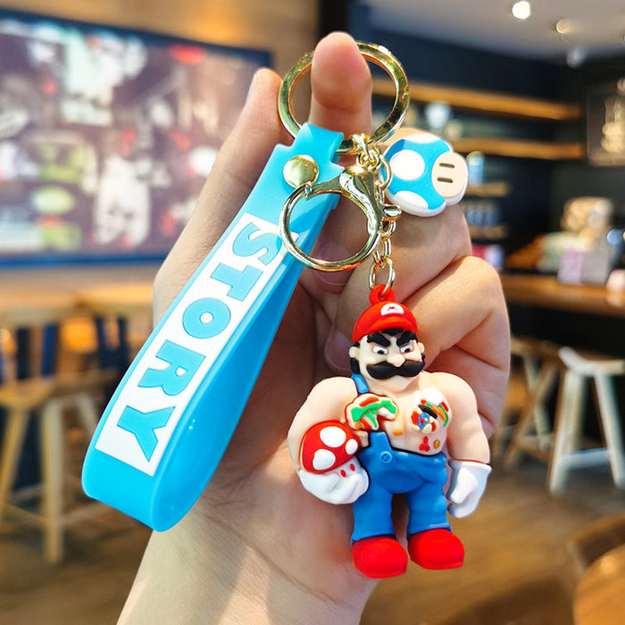 Wholesale Rubber Cartoon Doll Three-dimensional Keychain JDC-KC-Tingm088