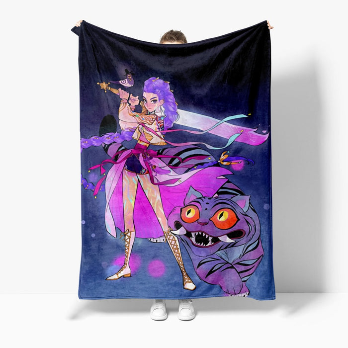 Wholesale Anime peripheral cute blanket nap blanket flannel print for warmth