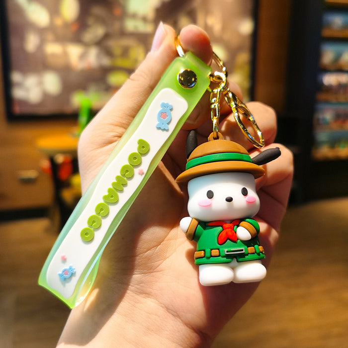 Wholesale Cartoon Doll Silicone Keychain JDC-KC-Tingm221