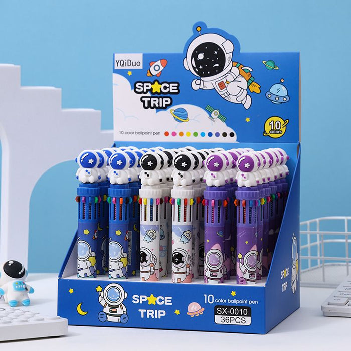 Wholesale Cute Cartoon 10-Color Clickable Ballpoint Pen