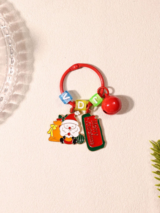 Wholesale  keychain creative cartoon car keychain schoolbag pendant Christmas gift