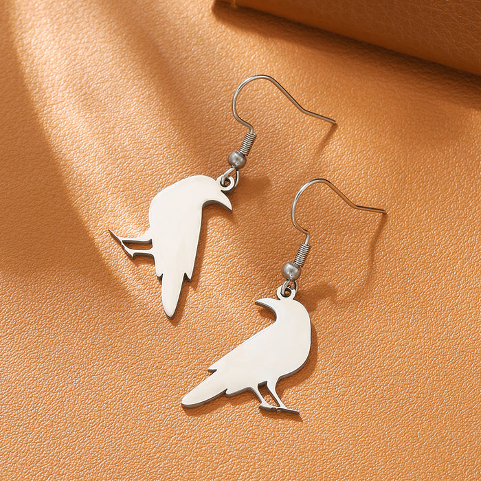 Wholesale Funny little devil mysterious skull titanium steel earrings personality stainless steel earrings