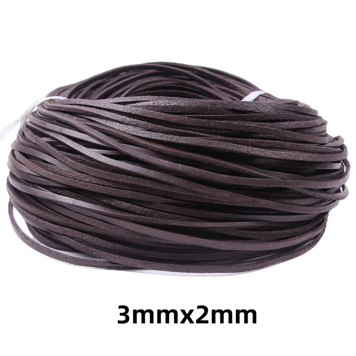 Wholesale 100pcs Round  Cowhide Rope Accessories Mobile Phone Case Leather Rope Braided Rope