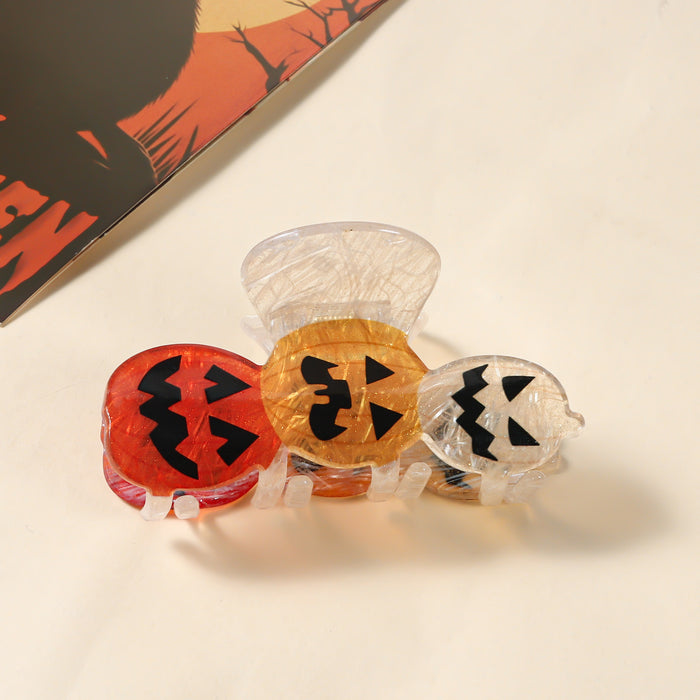 Wholesale Pumpkin Skull Shark Hair Clip PVC Creative Hair Accessory For Haunted House Party