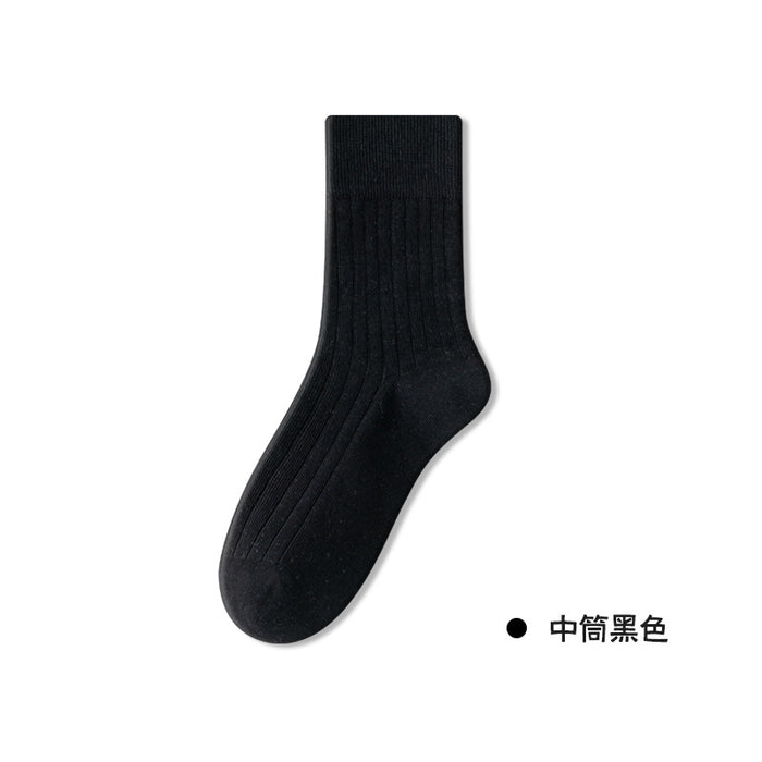 Wholesale Pile socks made of pure cotton, mid tube socks, boneless socks