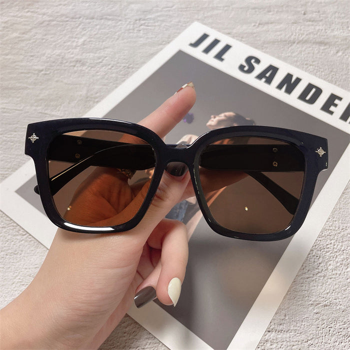 Wholesale Sunglasses Large Frame Square Brown Sunglasses Sunscreen Fashion Blade Sunglasses