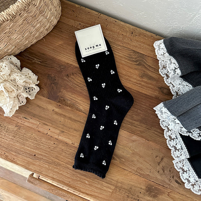 Wholesale Socks Girl Mid Socks Girl Autumn Stacking Socks