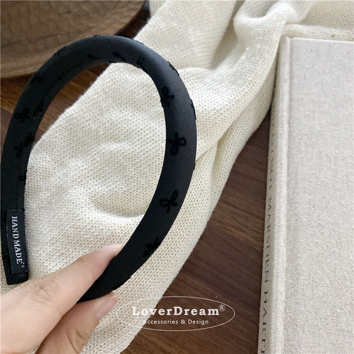 Wholesale Wave Point Love Bow Hair Hoop Fashion Headband Versatile Headwear Hair Accessories
