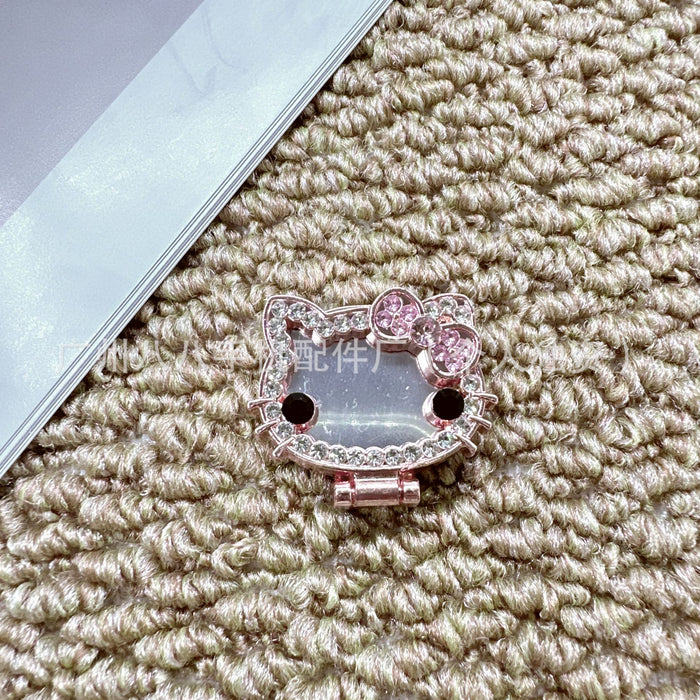 Wholesale Cartoon cat mirror rotatable phone stand