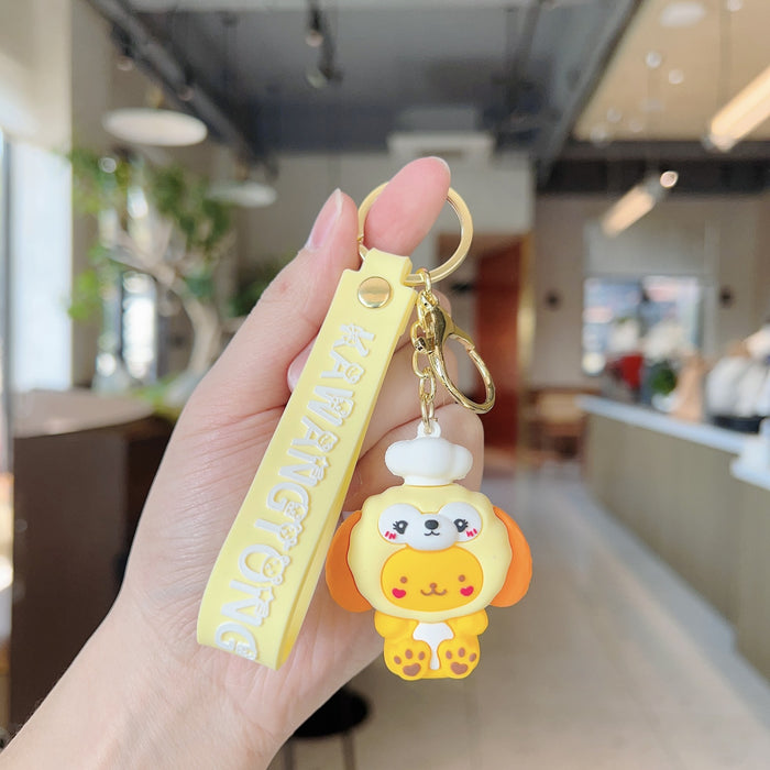 Wholesale Cute Cartoon Doll Silicone Keychain (S) JDC-KC-WC018
