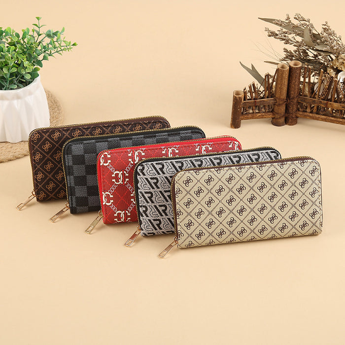 Wholesale Stylish PU Leather Multi-function Long Wallet with Card Slots MOQ≥3