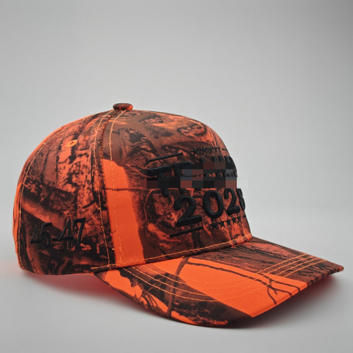 Wholesale Embroidered baseball five piece hardtop colored camouflage sunshade baseball cap