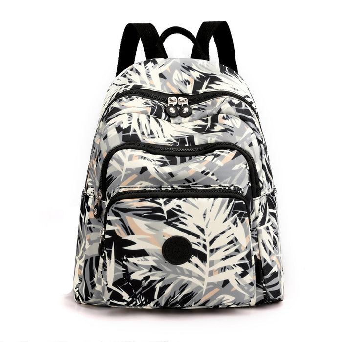Wholesale Casual large capacity backpack for women fashion printed travel backpack nylon fabric commuter trendy backpack