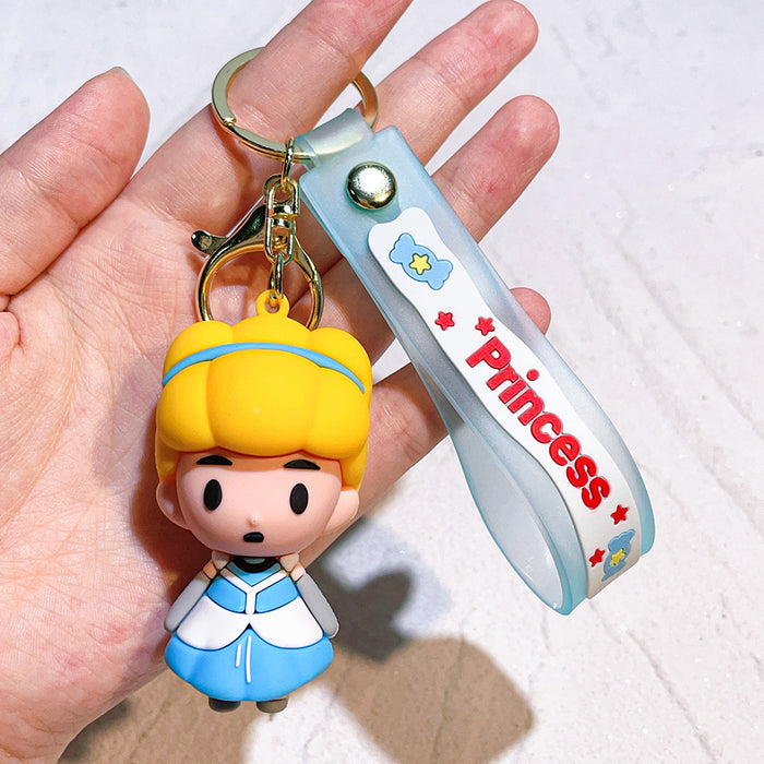 Wholesale School Bag Pendant Doll Cute Silicone Car Key Chain