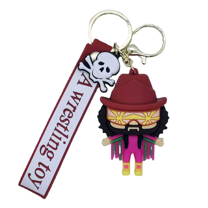 Wholesale Cross-border creative cartoon glue wrestling toy doll key chain bag car key chain accessories gift