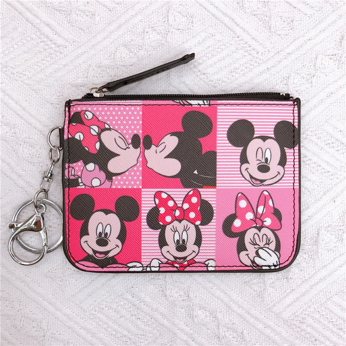 Wholesale PU Cartoon Printing with Key Ring Coin Card Holder JDC-WT-YaLL015