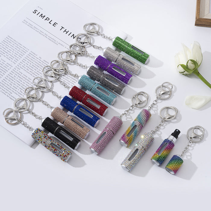 Wholesale Diamond 5ml Perfume Bottle Keychain JDC-KC-ZY021