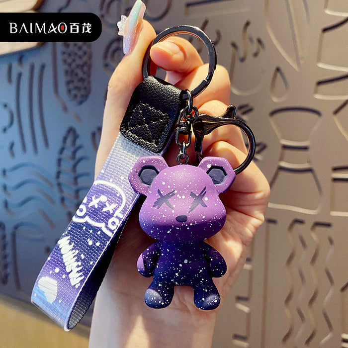 Wholesale Creative cartoon keychain resin figurine keychain backpack pendant