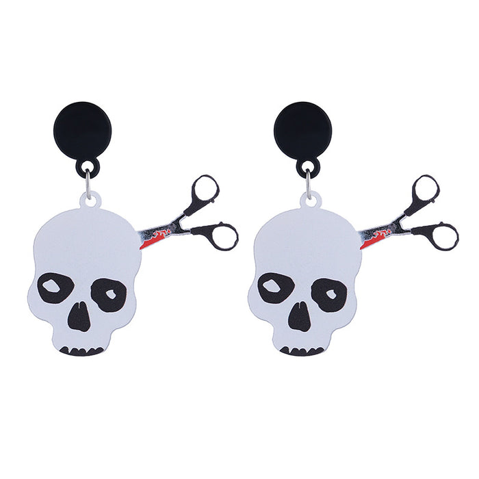 Wholesale  Series Earrings Horror Night Party Horror Funny Skeleton Dark Earrings for Women