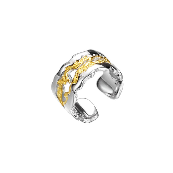 Wholesale S925 sterling silver ear clip design texture earrings for women