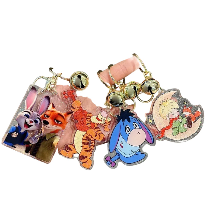 Wholesale 5 PCS Cute Cartoon Acrylic Keychains