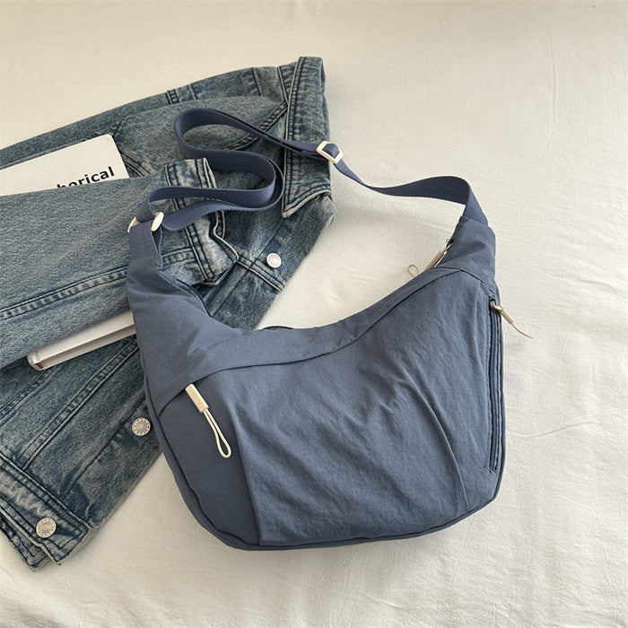 Wholesale Casual versatile crossbody bag, new fashionable and simple shoulder bag, solid color and lightweight