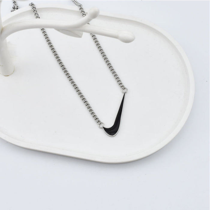 Wholesale Necklace Street Trendy Cool Simple Personalized Round Pendant Necklace