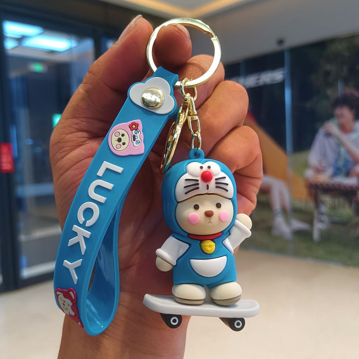 Wholesale Cartoon Silicone Doll Keychain JDC-KC-KuangK034