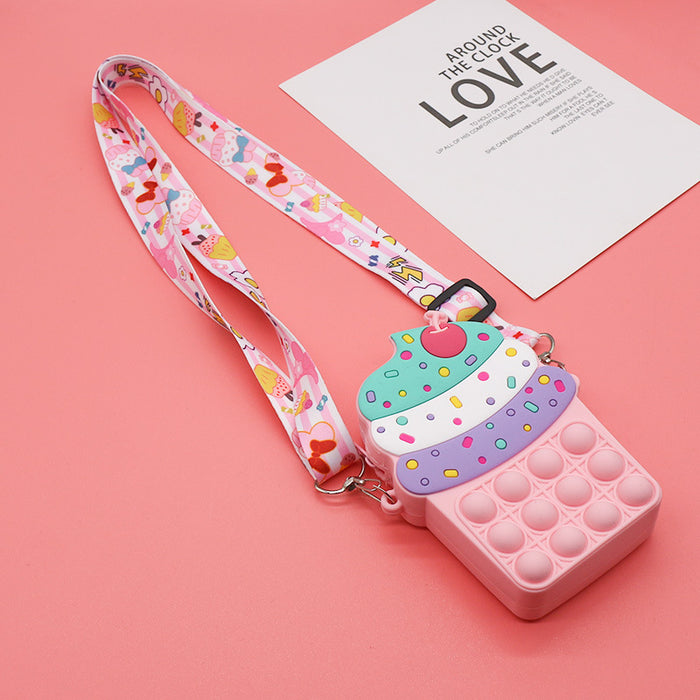 Wholesale Children's Fashion Shoulder Bag Cute Casual Silicone Pressure Relief Bag