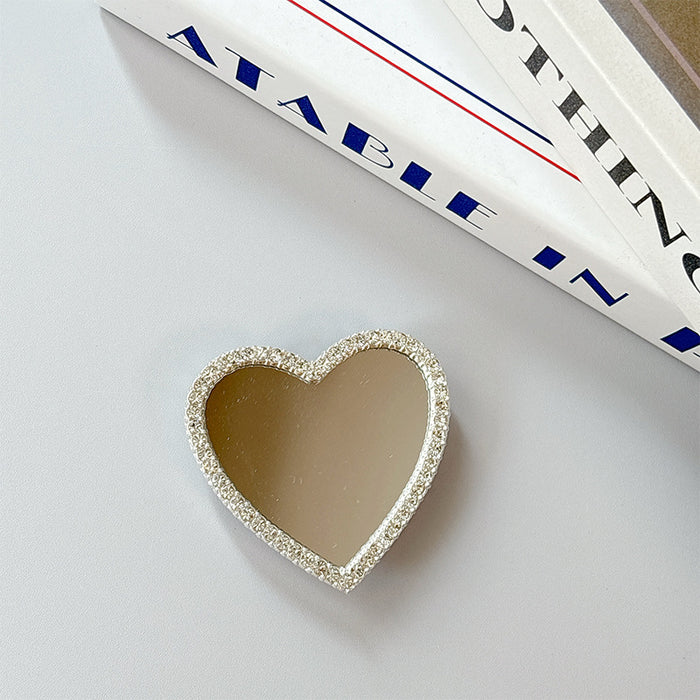 Wholesale Cat Claw Phone Stand with Glass Heart Mirror