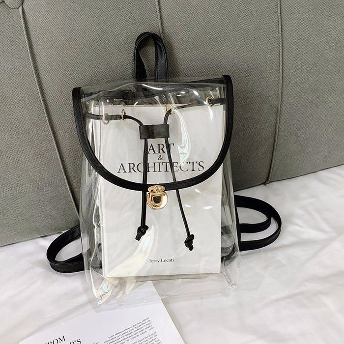 Wholesale New transparent PVC backpack for outdoor travel