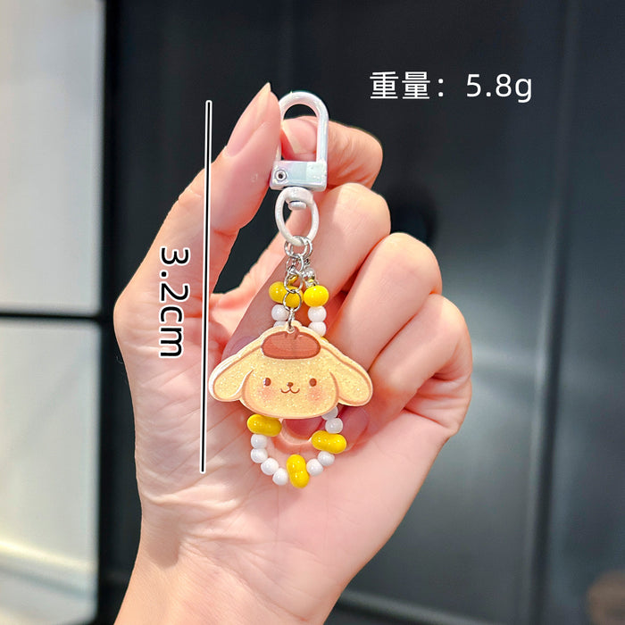 Wholesale Handmade Beaded Cute Mobile Phone Chain  Accessories  Bracelet Keychain Pendant