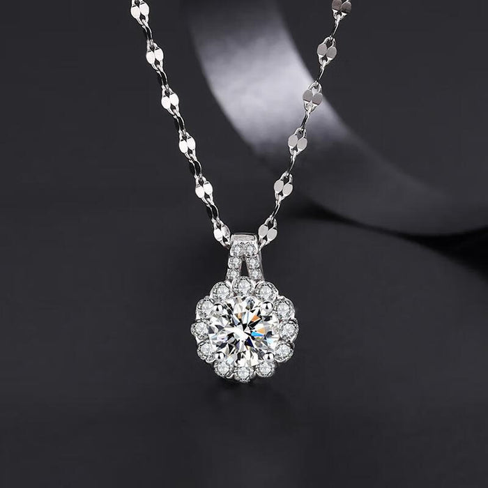 Wholesale Necklace, pure silver snowflake collarbone chain, light luxury