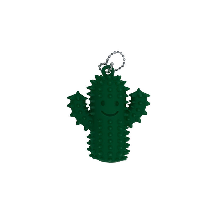Wholesale New silicone cactus decompression keychain keychain