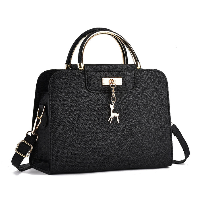 Wholesale Fashion PU Embossed Crossbody Bag Wine Red Medium Square Gift Resale
