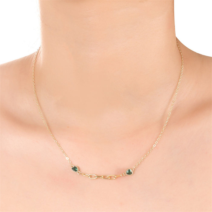 Wholesale Versatile and minimalist necklace, new heart-shaped temperament necklace