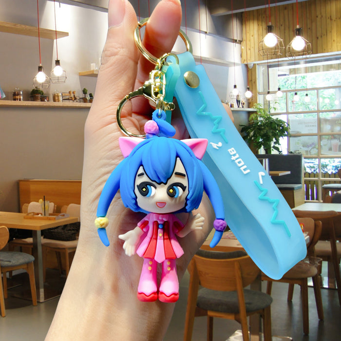 Wholesale PVC Cartoon Cute Doll Keychain JDC-KC-Yid026