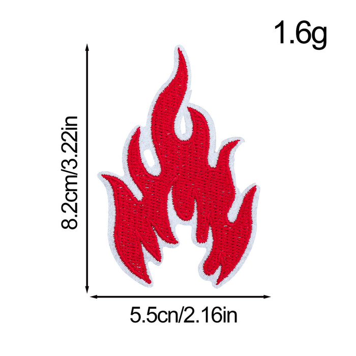 Wholesale Flame Embroidery Cloth DIY Patches