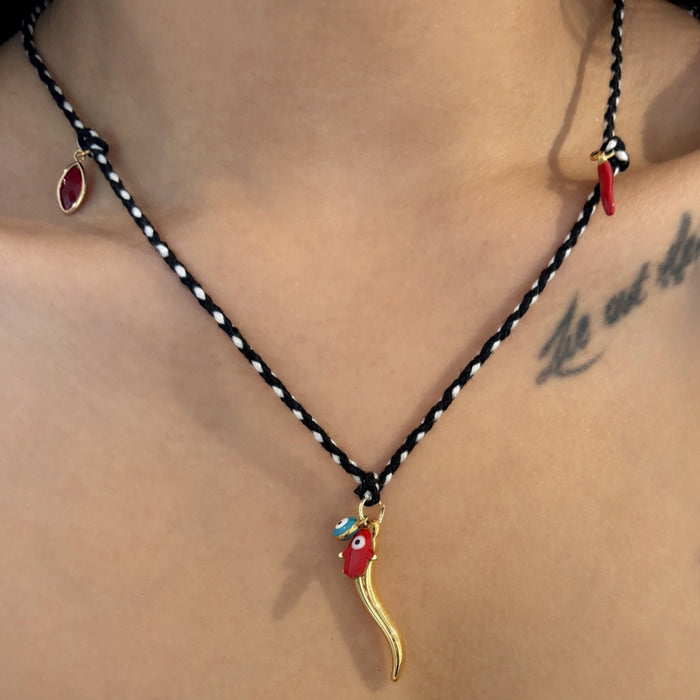 Wholesale Valentine' s Day Colorful Tarot Card Necklace