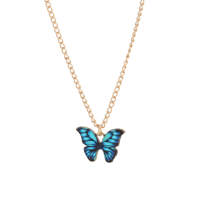 Wholesale Butterflies Alloy Necklace JDC-NE-ChaoK005