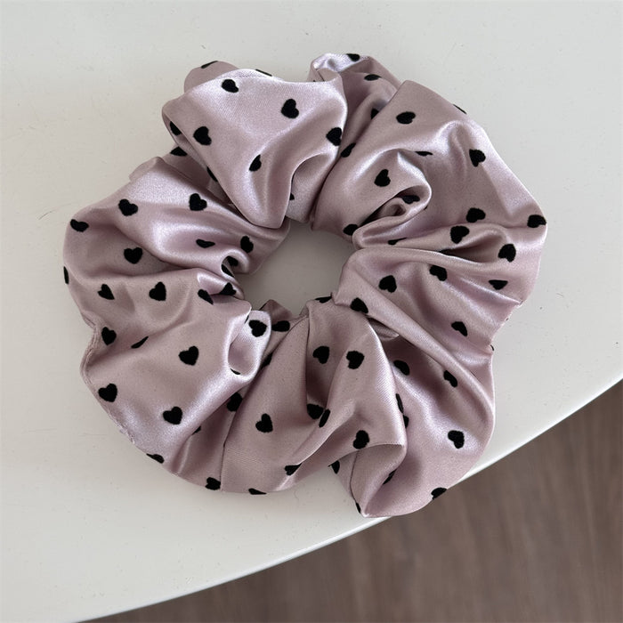 Wholesale Point Satin Large Hair Ring Hair Rope Ball Hair Accessories New Style
