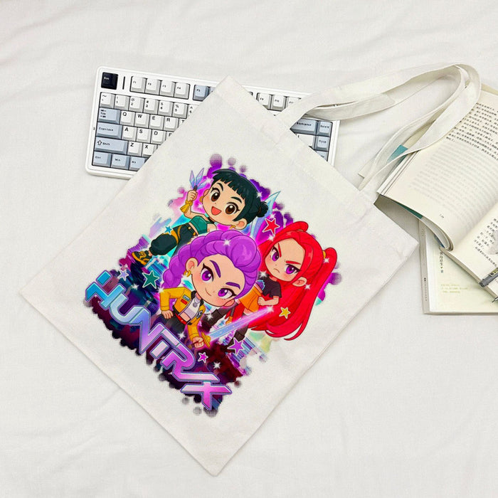 Wholesale Kpop Cartoon Large Capacity Student Canvas Tote Bag